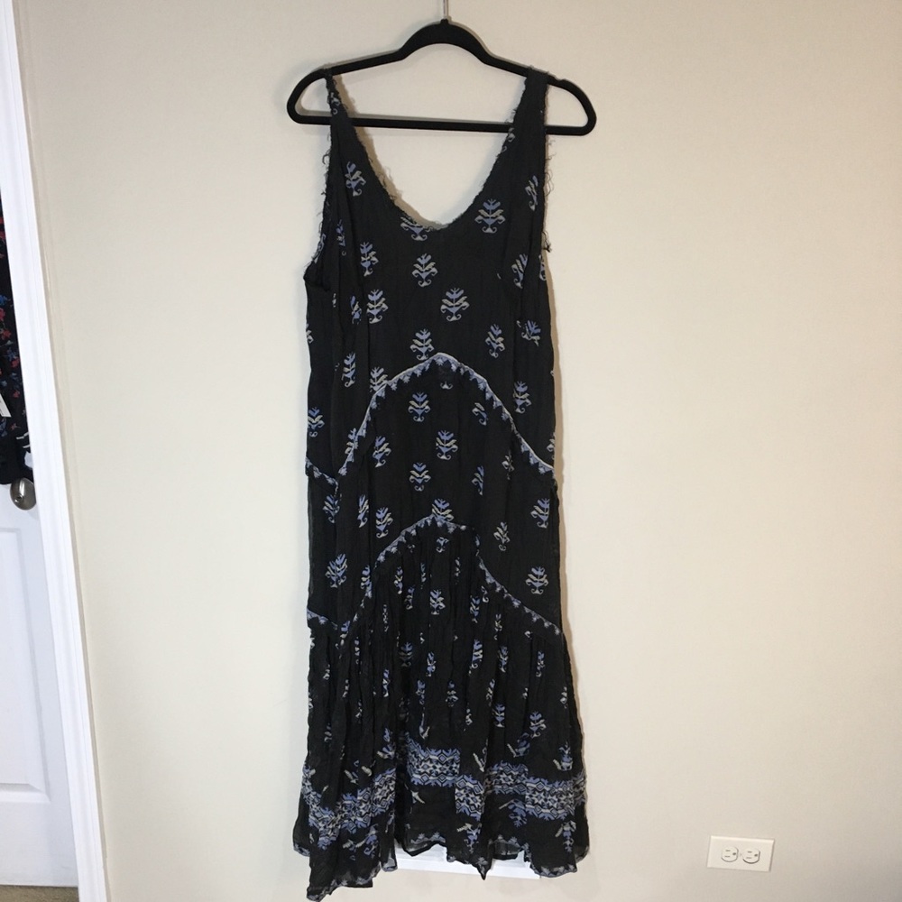 Free People Black Floral Maxi Dress - Picture 3 of 5